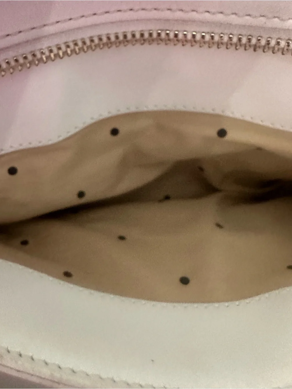 kate spade Ivory Woven & Leather Satchel